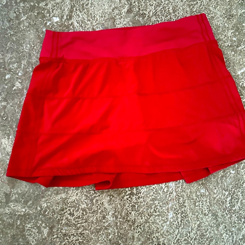 Lululemon pace rival skirt, red, 6 tall